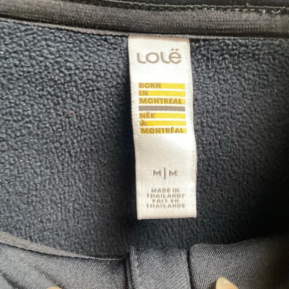 Lole black  3/4 zip performance pullover fleece with thumbholes Sz M - Picture 8 of 13